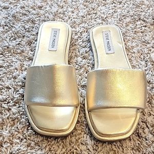 Steve Madden Gold Sandals